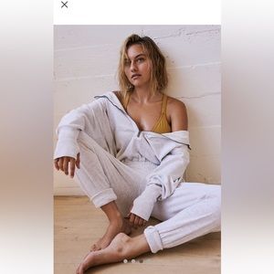 NWT Free People Movement gray jumpsuit romper